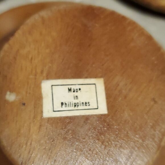 Vintage Set of 3 Wooden Sm Bowls - Picture 4 of 7